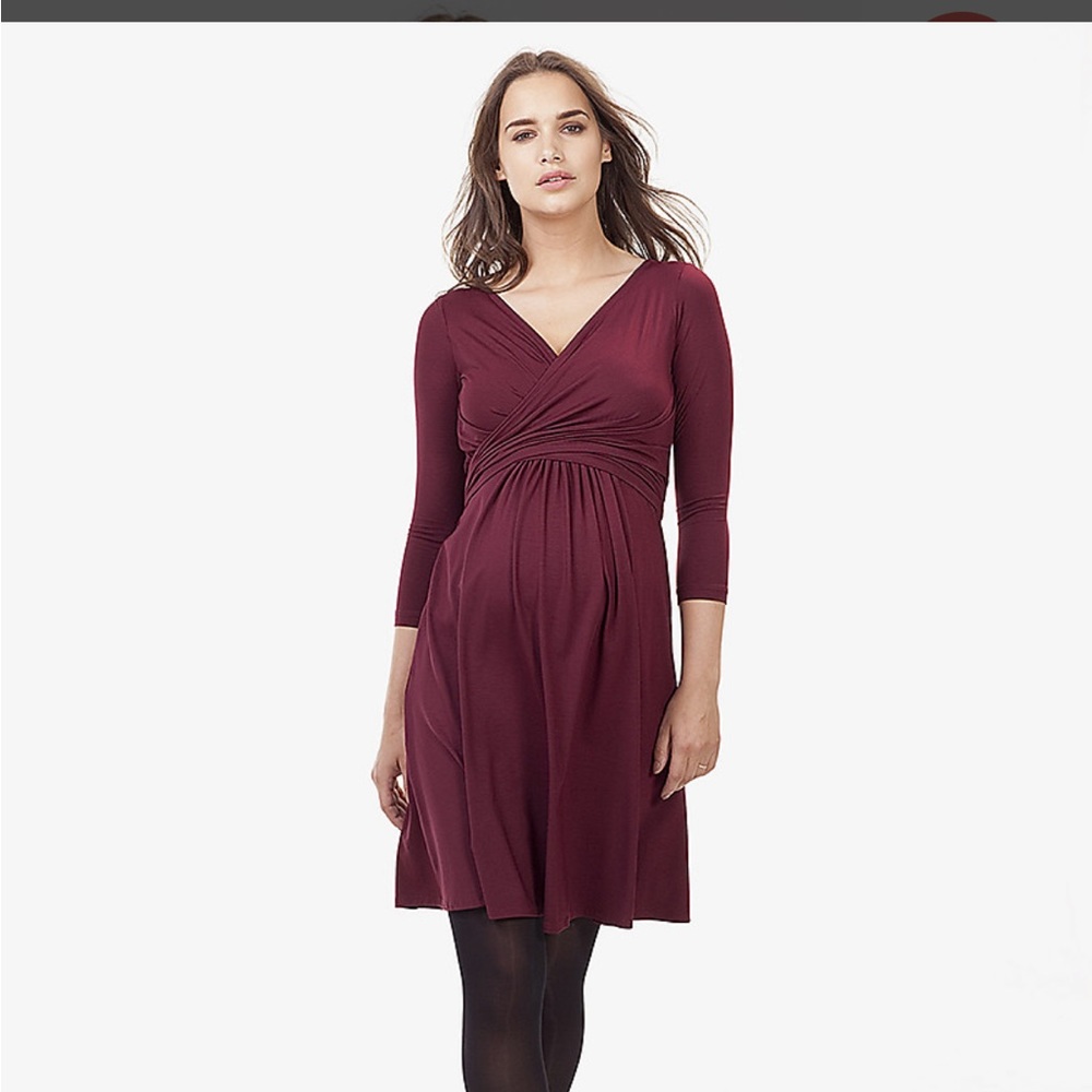 Isabella Oliver Emily Dress in Deep Bordeaux, size 1